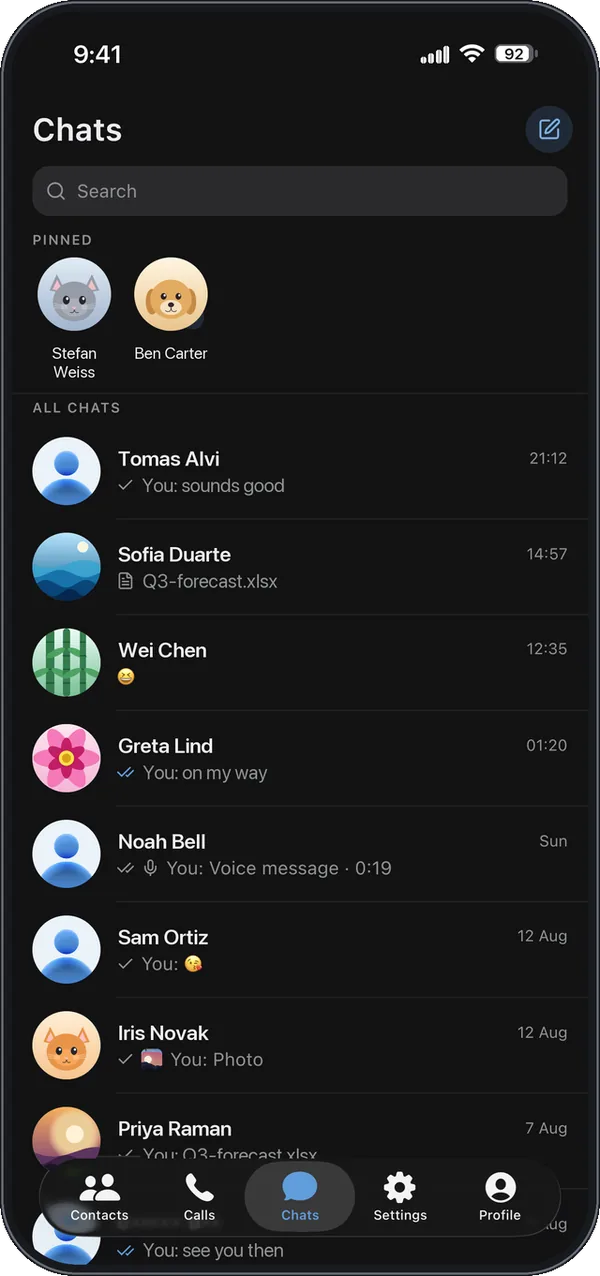 Keylane: Chats