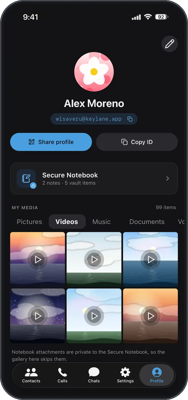 Keylane: Profile: a key, not a number
